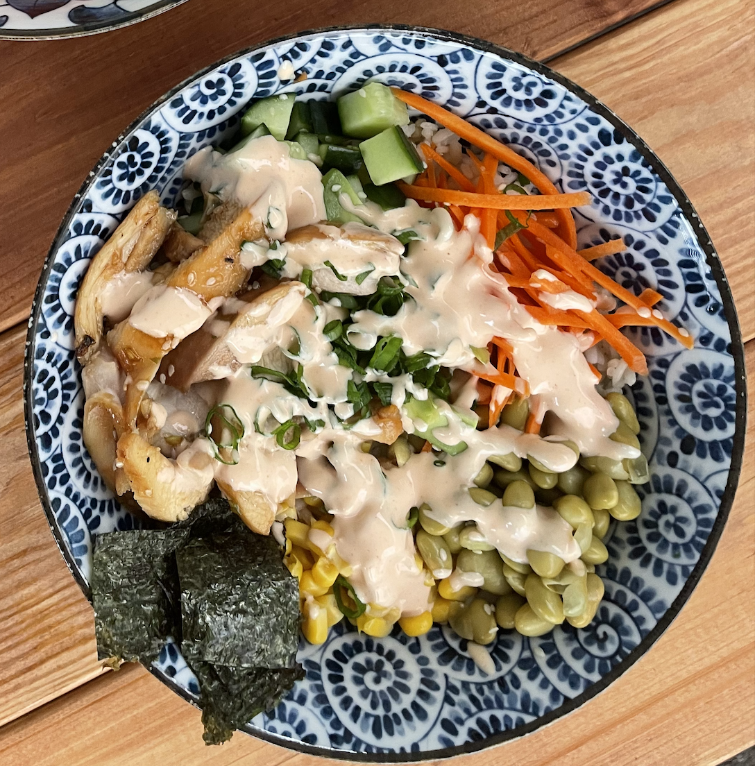 Teriyaki Chicken Poke Bowl