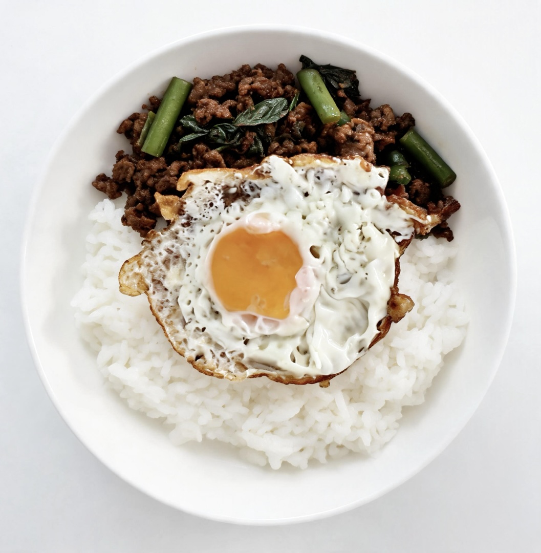 Thai basil beef with rice